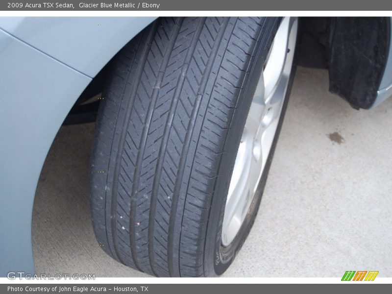 Glacier Blue Metallic / Ebony 2009 Acura TSX Sedan
