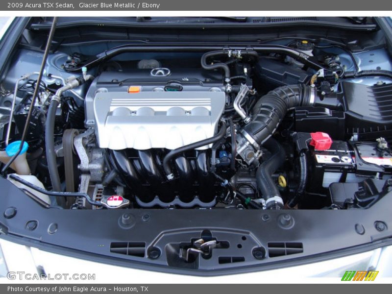 Glacier Blue Metallic / Ebony 2009 Acura TSX Sedan