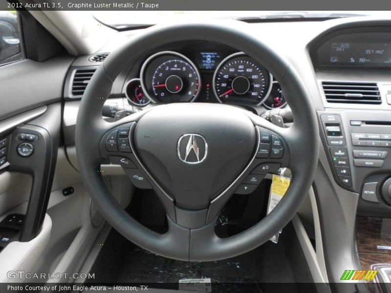 Graphite Luster Metallic / Taupe 2012 Acura TL 3.5