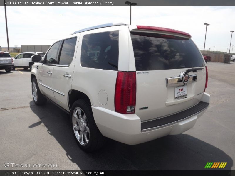 White Diamond / Ebony 2010 Cadillac Escalade Premium AWD