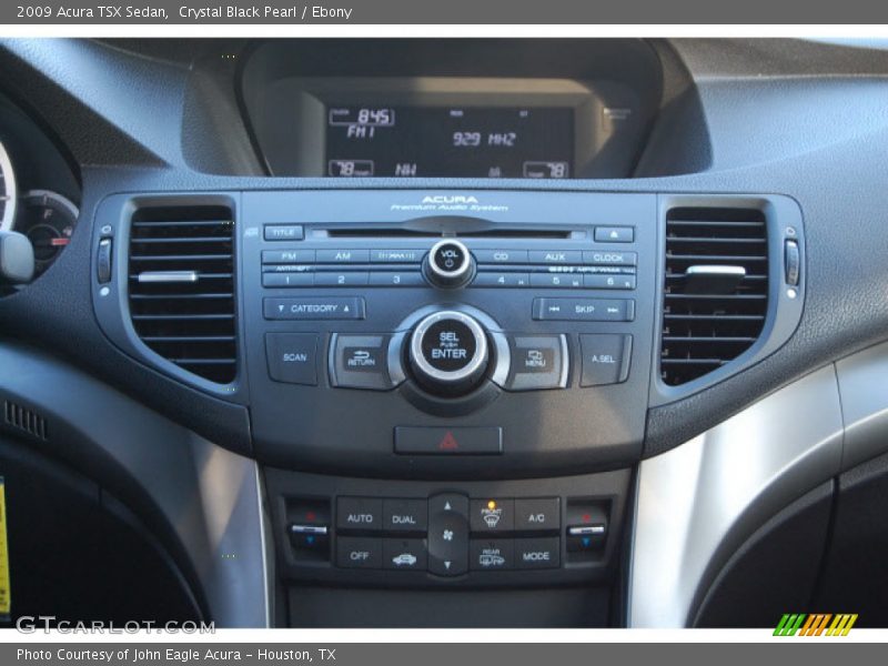 Crystal Black Pearl / Ebony 2009 Acura TSX Sedan