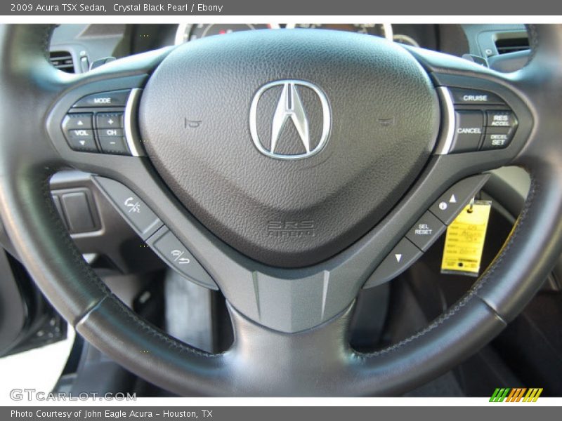 Crystal Black Pearl / Ebony 2009 Acura TSX Sedan