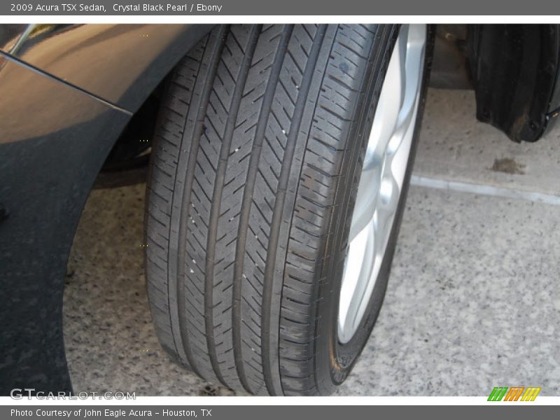Crystal Black Pearl / Ebony 2009 Acura TSX Sedan