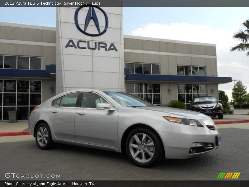 Silver Moon / Taupe 2012 Acura TL 3.5 Technology
