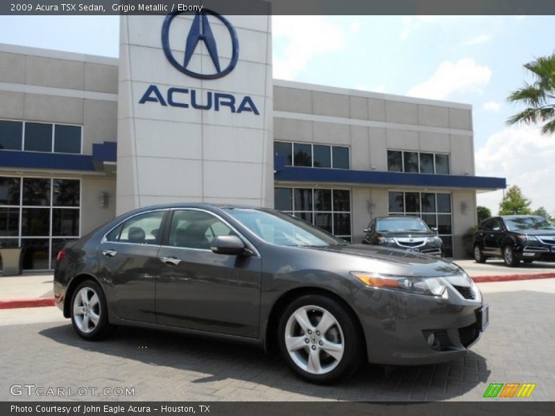 Grigio Metallic / Ebony 2009 Acura TSX Sedan