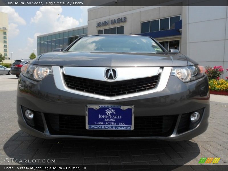 Grigio Metallic / Ebony 2009 Acura TSX Sedan