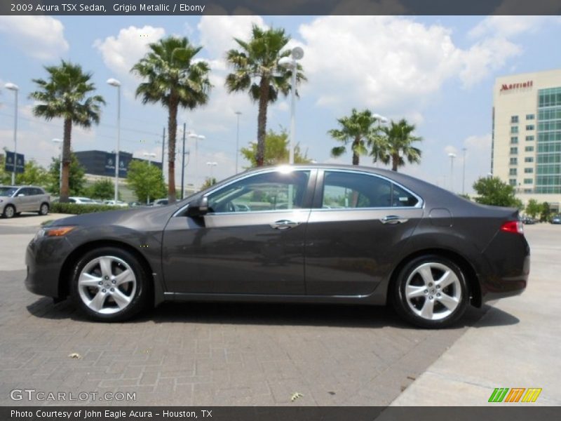 Grigio Metallic / Ebony 2009 Acura TSX Sedan