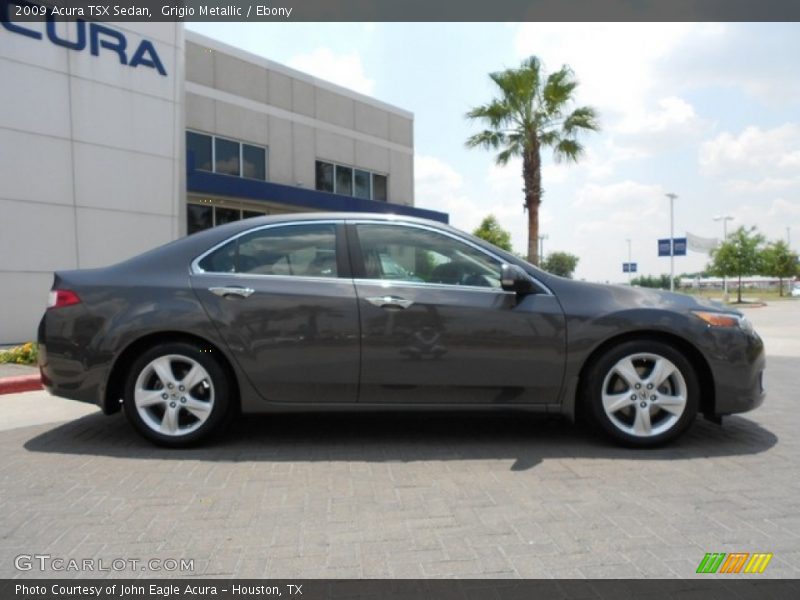 Grigio Metallic / Ebony 2009 Acura TSX Sedan