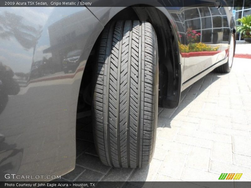 Grigio Metallic / Ebony 2009 Acura TSX Sedan