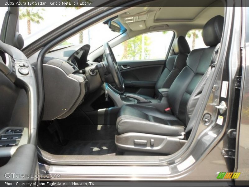 Grigio Metallic / Ebony 2009 Acura TSX Sedan