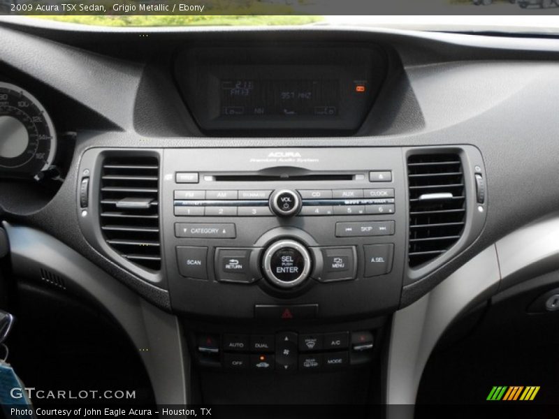 Grigio Metallic / Ebony 2009 Acura TSX Sedan