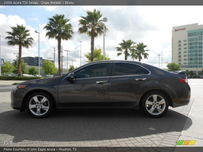 Grigio Metallic / Ebony 2009 Acura TSX Sedan