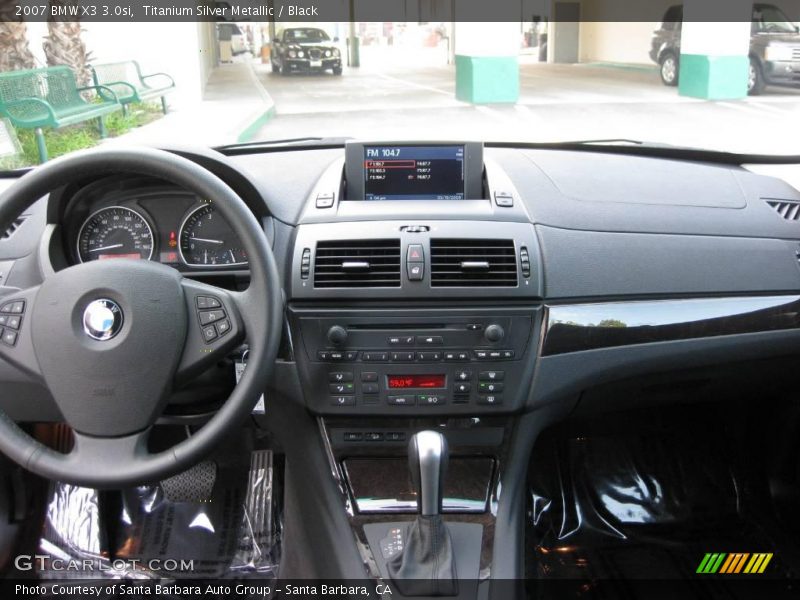 Titanium Silver Metallic / Black 2007 BMW X3 3.0si