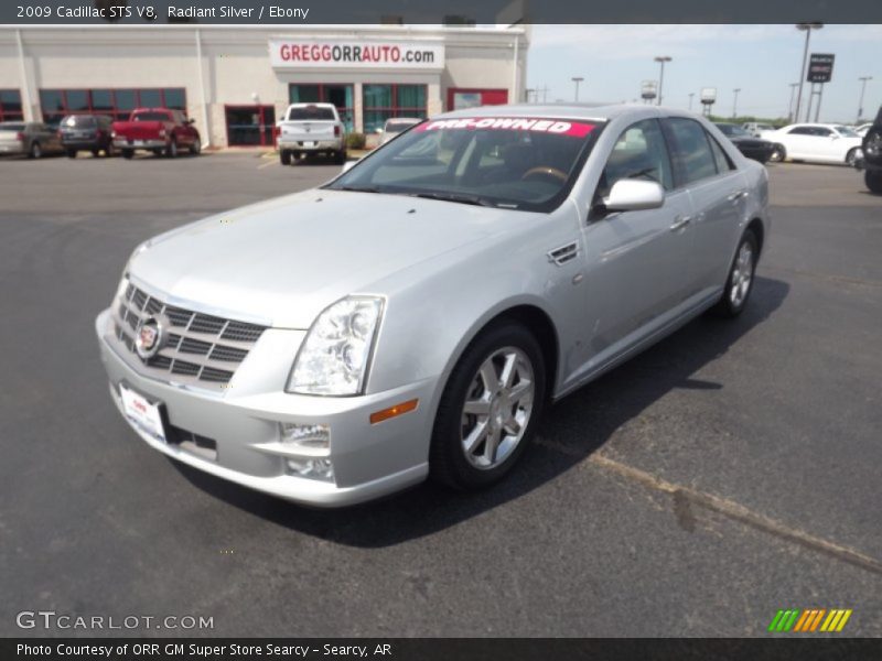 Radiant Silver / Ebony 2009 Cadillac STS V8