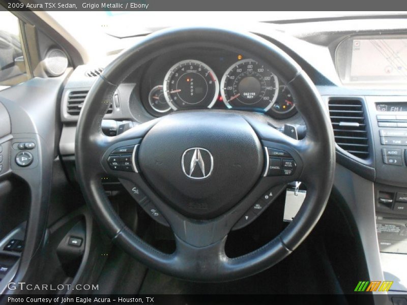 Grigio Metallic / Ebony 2009 Acura TSX Sedan