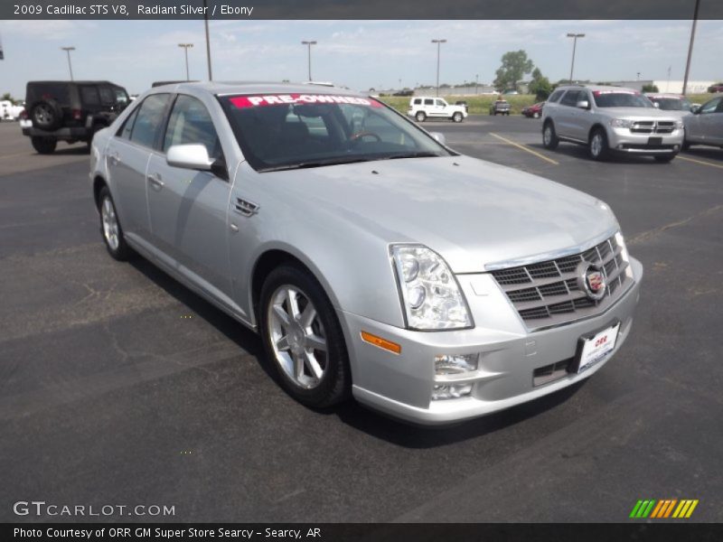 Radiant Silver / Ebony 2009 Cadillac STS V8
