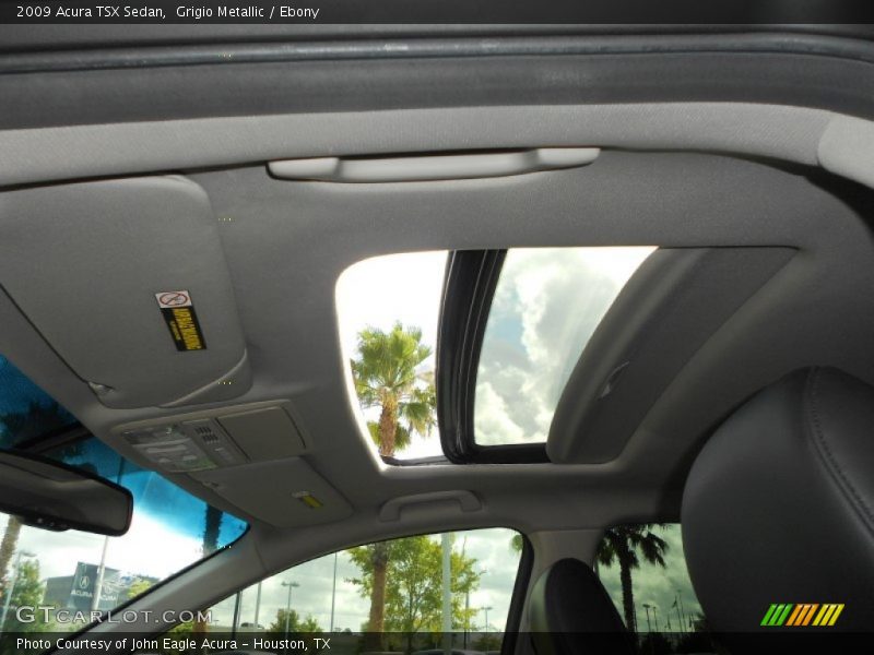 Grigio Metallic / Ebony 2009 Acura TSX Sedan