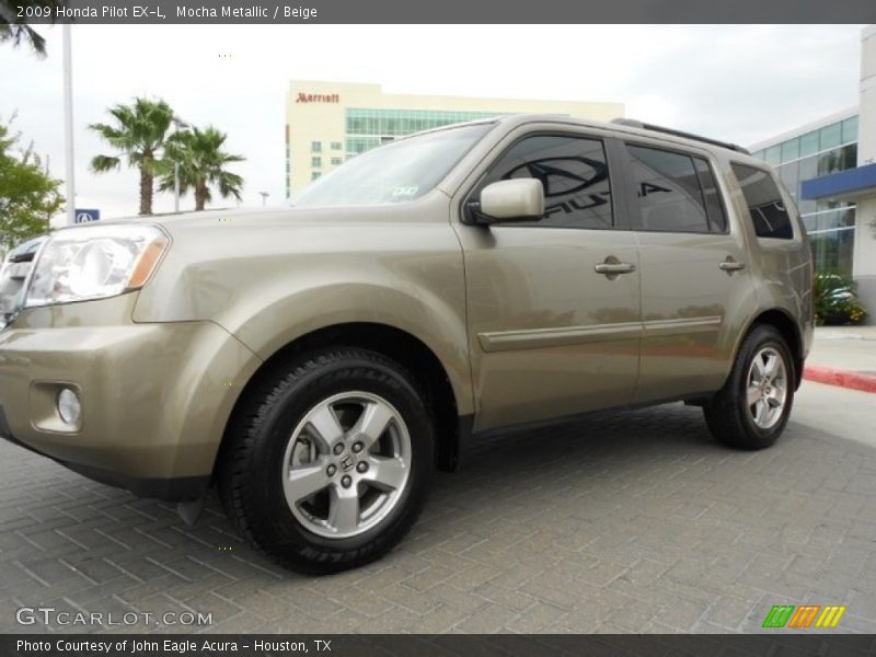 Mocha Metallic / Beige 2009 Honda Pilot EX-L