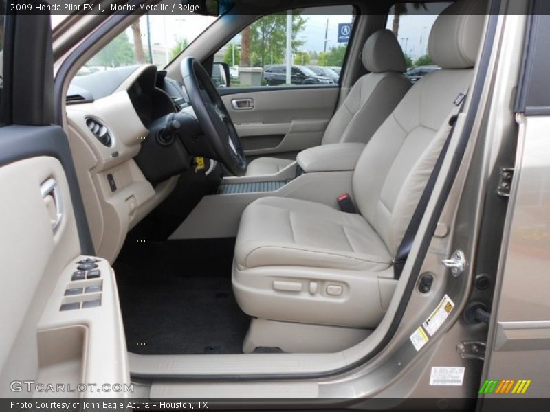 Mocha Metallic / Beige 2009 Honda Pilot EX-L