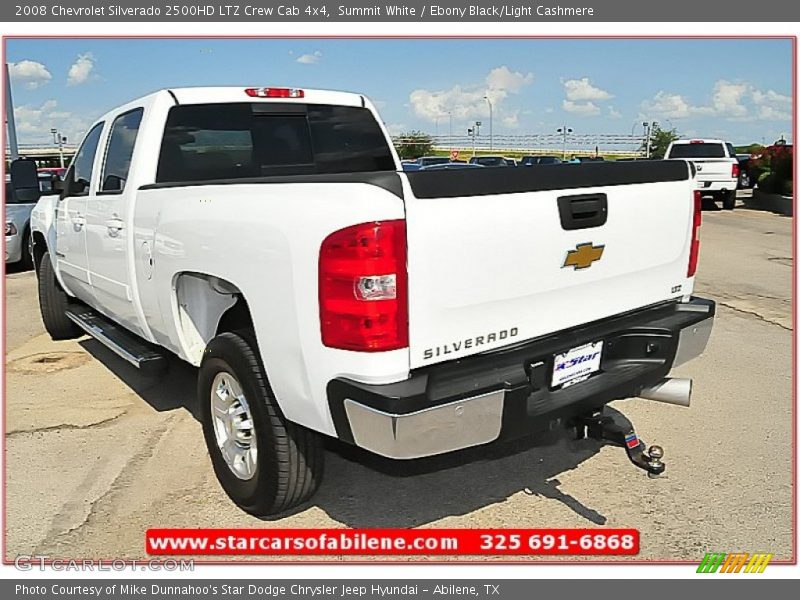 Summit White / Ebony Black/Light Cashmere 2008 Chevrolet Silverado 2500HD LTZ Crew Cab 4x4