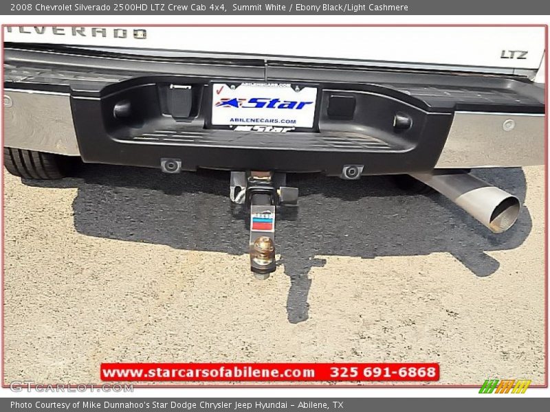Summit White / Ebony Black/Light Cashmere 2008 Chevrolet Silverado 2500HD LTZ Crew Cab 4x4