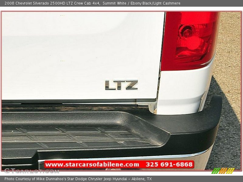 Summit White / Ebony Black/Light Cashmere 2008 Chevrolet Silverado 2500HD LTZ Crew Cab 4x4