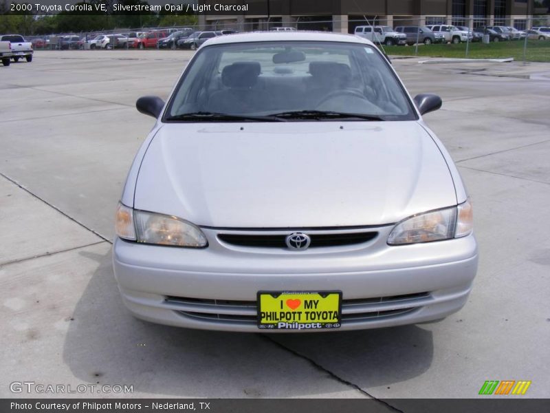Silverstream Opal / Light Charcoal 2000 Toyota Corolla VE