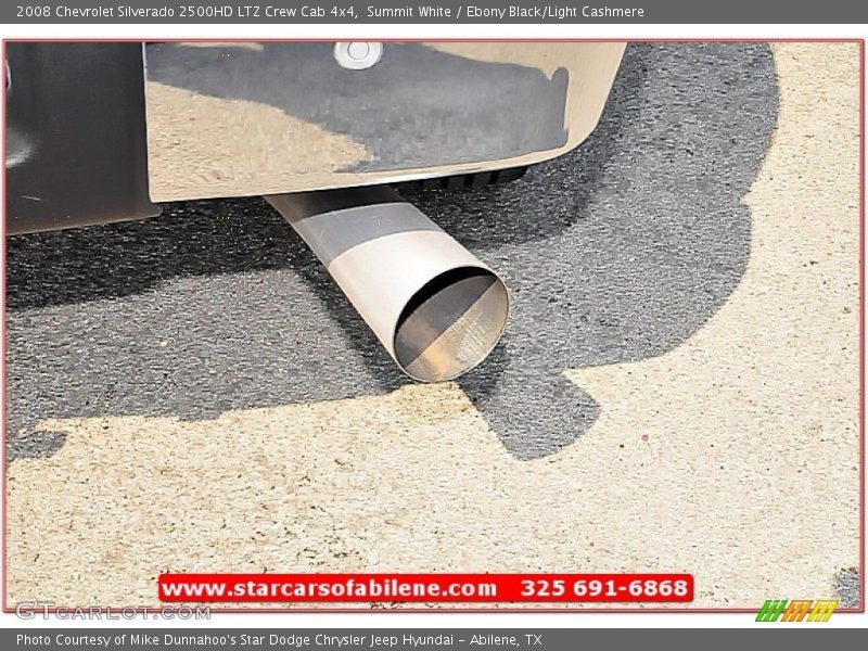 Summit White / Ebony Black/Light Cashmere 2008 Chevrolet Silverado 2500HD LTZ Crew Cab 4x4