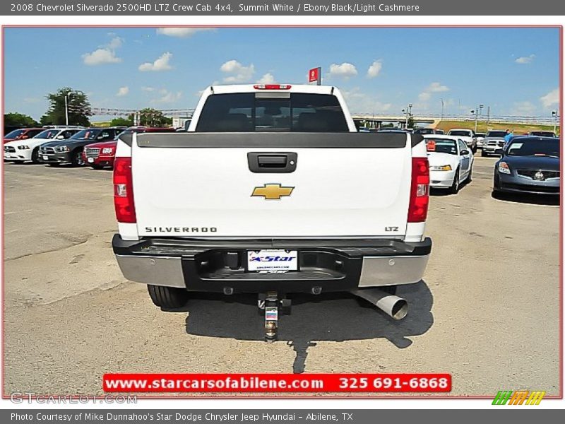 Summit White / Ebony Black/Light Cashmere 2008 Chevrolet Silverado 2500HD LTZ Crew Cab 4x4