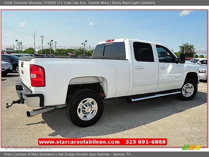 Summit White / Ebony Black/Light Cashmere 2008 Chevrolet Silverado 2500HD LTZ Crew Cab 4x4
