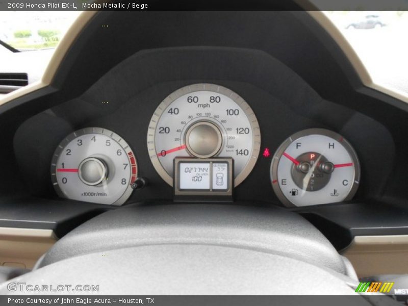 Mocha Metallic / Beige 2009 Honda Pilot EX-L