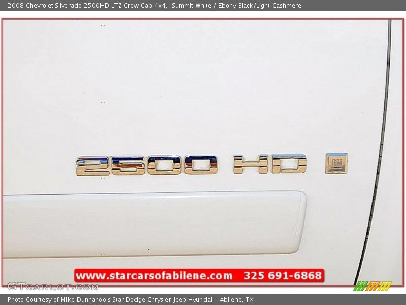 Summit White / Ebony Black/Light Cashmere 2008 Chevrolet Silverado 2500HD LTZ Crew Cab 4x4