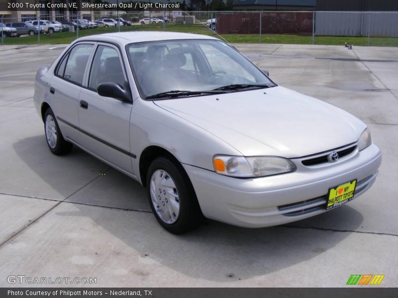 Silverstream Opal / Light Charcoal 2000 Toyota Corolla VE