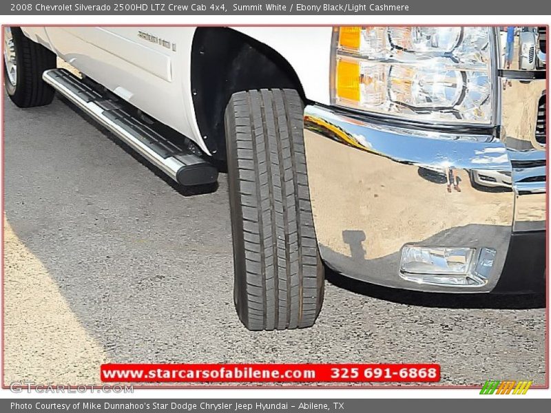 Summit White / Ebony Black/Light Cashmere 2008 Chevrolet Silverado 2500HD LTZ Crew Cab 4x4