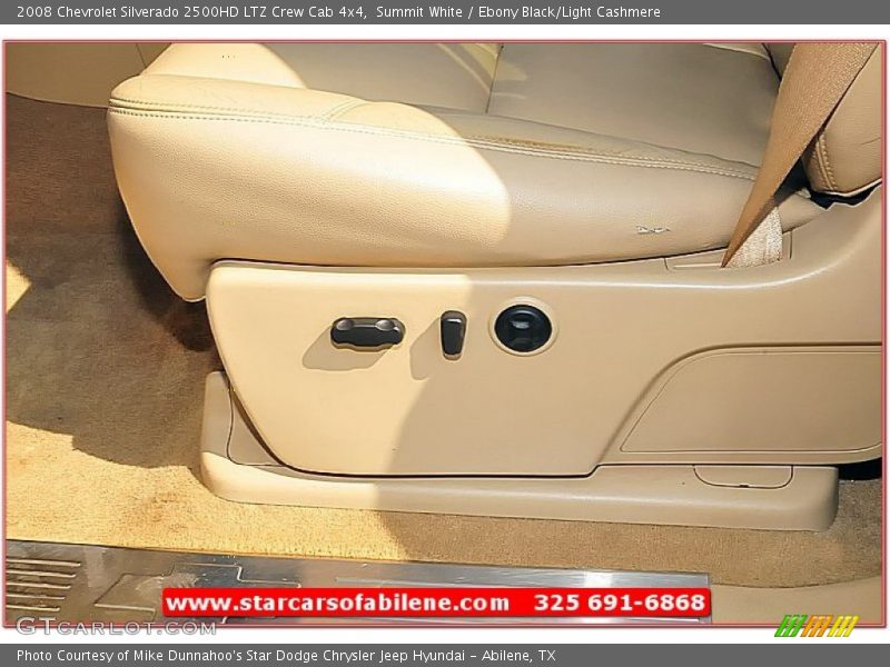 Summit White / Ebony Black/Light Cashmere 2008 Chevrolet Silverado 2500HD LTZ Crew Cab 4x4