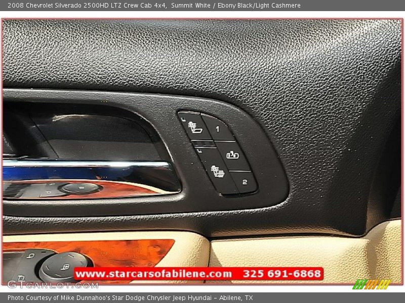 Summit White / Ebony Black/Light Cashmere 2008 Chevrolet Silverado 2500HD LTZ Crew Cab 4x4