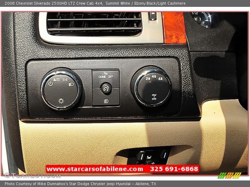 Summit White / Ebony Black/Light Cashmere 2008 Chevrolet Silverado 2500HD LTZ Crew Cab 4x4
