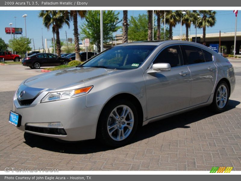 Palladium Metallic / Ebony 2009 Acura TL 3.5