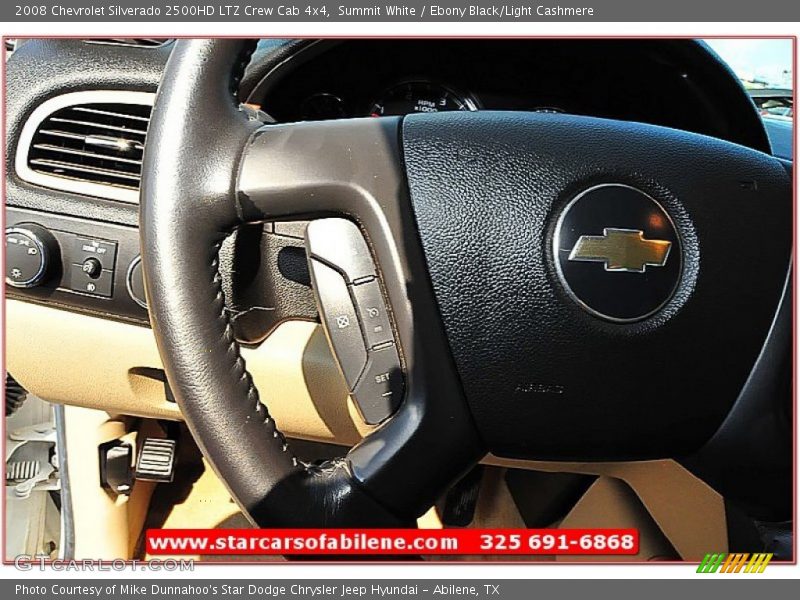 Summit White / Ebony Black/Light Cashmere 2008 Chevrolet Silverado 2500HD LTZ Crew Cab 4x4