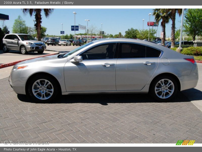 Palladium Metallic / Ebony 2009 Acura TL 3.5