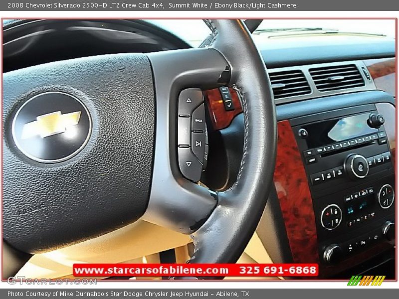 Summit White / Ebony Black/Light Cashmere 2008 Chevrolet Silverado 2500HD LTZ Crew Cab 4x4