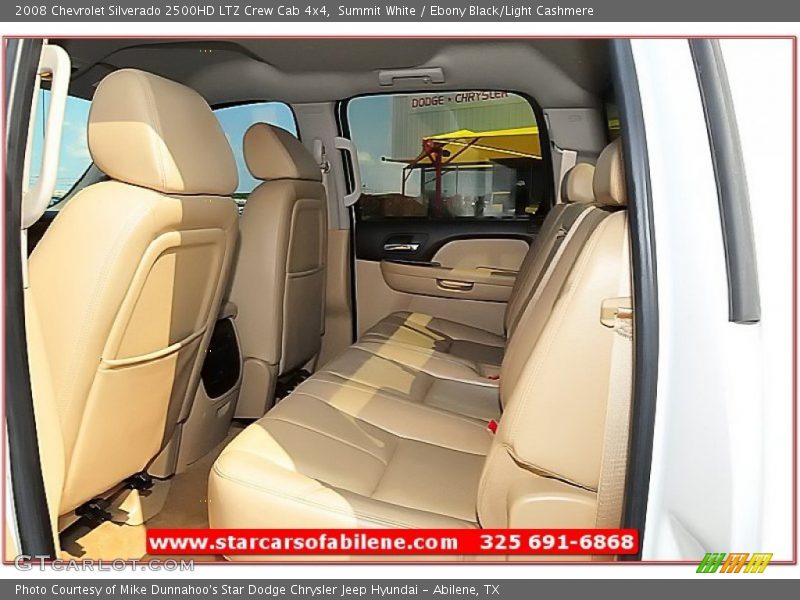 Summit White / Ebony Black/Light Cashmere 2008 Chevrolet Silverado 2500HD LTZ Crew Cab 4x4