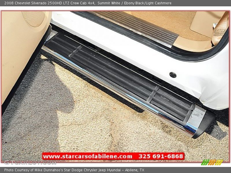 Summit White / Ebony Black/Light Cashmere 2008 Chevrolet Silverado 2500HD LTZ Crew Cab 4x4