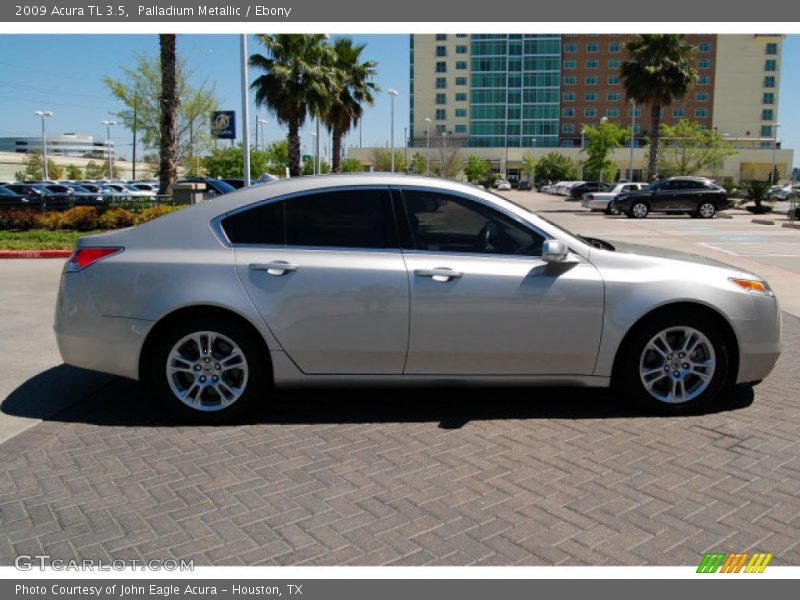 Palladium Metallic / Ebony 2009 Acura TL 3.5