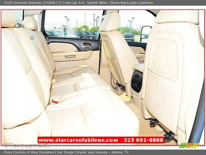 Summit White / Ebony Black/Light Cashmere 2008 Chevrolet Silverado 2500HD LTZ Crew Cab 4x4
