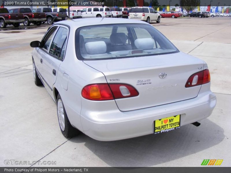 Silverstream Opal / Light Charcoal 2000 Toyota Corolla VE