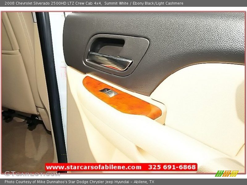 Summit White / Ebony Black/Light Cashmere 2008 Chevrolet Silverado 2500HD LTZ Crew Cab 4x4