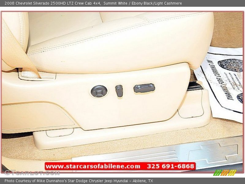 Summit White / Ebony Black/Light Cashmere 2008 Chevrolet Silverado 2500HD LTZ Crew Cab 4x4