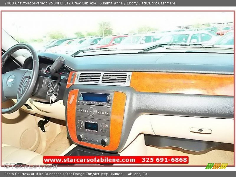 Summit White / Ebony Black/Light Cashmere 2008 Chevrolet Silverado 2500HD LTZ Crew Cab 4x4
