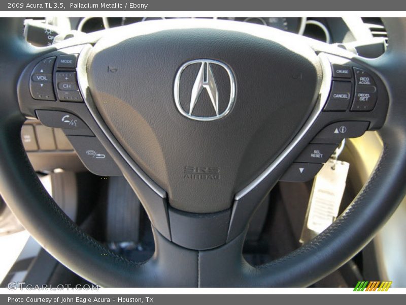 Palladium Metallic / Ebony 2009 Acura TL 3.5